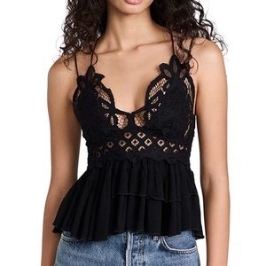Free People black Lacey tank 🖤